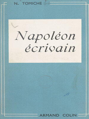 cover image of Napoléon écrivain